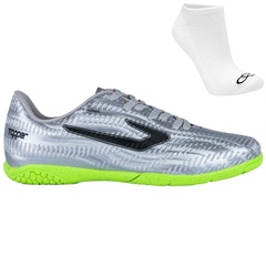 Kit Chuteira Futsal Topper Blast + Meia Sapatilha - Adulto - Foto 1