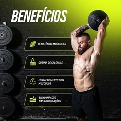 Slam Ball Power Grip Para Cross Funcional Bola Peso 1Kg - Foto 6