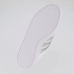 Tênis Adidas Vl Court Base Feminino Branco E Prata - Foto 5