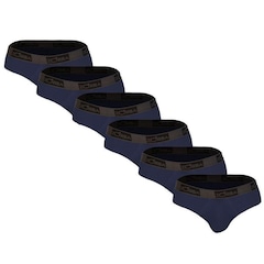 Kit 6 Cuecas Zorba Slip Plus 716 - Masculina - Foto 1