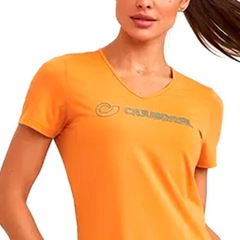 Camiseta Caju Brasil Uv com Silk Caramelo - Feminina - Foto 4