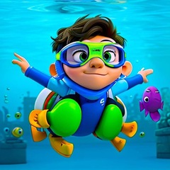 Máscara De Natação Gold Sports Rapid Infanto - Juvenil 7.0 High Definition - Foto 4