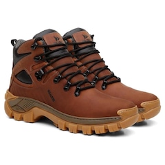 Coturno Bota Adventure Masculino Couro Califórnia Horse - Foto 2