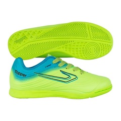 Kit Chuteira Futsal Topper Forza Iii + Meia - Infantil - Foto 8