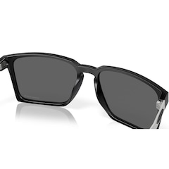 Óculos de Sol Unissex Oakley Exchange Sun Satin Black Prizm - Foto 2