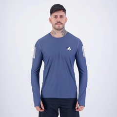 Camiseta adidas Manga Longa Own The Run Base - Masculina - Foto 1