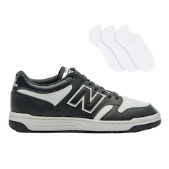 Kit Tênis New Balance 480 Low + 3 Pares de Meias - Masculino - Foto 1