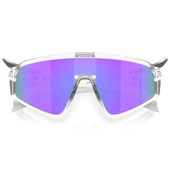 Óculos de Sol Unissex Oakley Latch Panel Matte Clear Prizm Violet - Foto 7