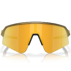 Óculos de Sol Unissex Oakley Sutro Lite Sweep Brass Tax Prizm 24K - Foto 4