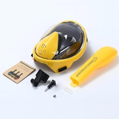 Mascara Subaquática de Mergulho Gold Sports Racer Full Face Com Snorkel - Adulto - Foto 2
