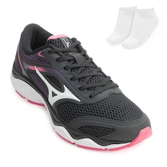 TÊNIS MIZUNO WAVE HAWK 5 + MEIA - FEMININO - Foto 1