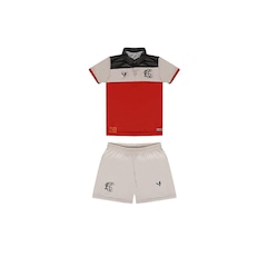 Kit Uniforme de Jogo do Santa Cruz 3 2023 Tricolor Volt - Infantil - Foto 1