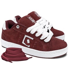 Tênis Qix Combat Suede Bordo - Adulto - Foto 3