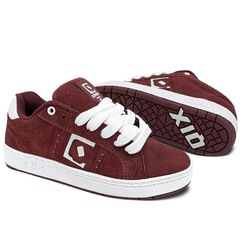 Tênis Qix Combat Suede Bordo - Adulto - Foto 4