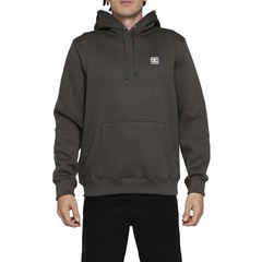 Blusão de Moletom Dc Shoes Canguru Rubber Label - Masculino - Foto 1