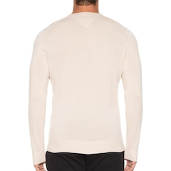 Suéter Tommy Hilfiger Manga Longa Tricot Signature - Masculino - Foto 2