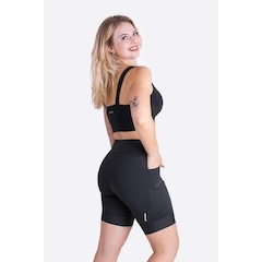 Bermuda de Compressão Hupi Run Longa Canguru - Feminina - Foto 7