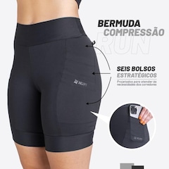 Bermuda de Compressão Hupi Run Longa Canguru - Feminina - Foto 9
