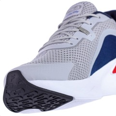 Tênis Fila Recovery Prata Marinho E Vermelho - Masculino - Foto 7