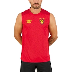 Camiseta Regata do Sport Aquecimento 2022 Umbro - Masculina - Foto 1