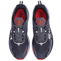 Tênis Fila Racer T2 S Grafite Preto E Coral - Masculino - Foto 5