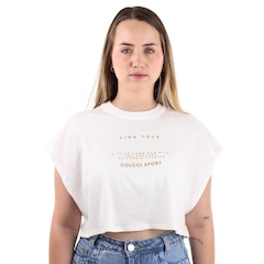 Blusa Cropped Colcci 00912 Off Shell - Feminina - Foto 1