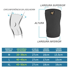 Joelheira Gold Sports Cross Training Gladiator Em Neoprene 7 Mm - 2 Pçs - Foto 5