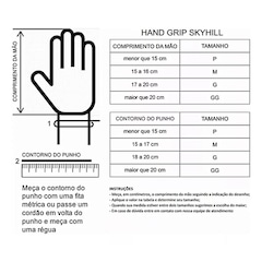 Kit Hand Grip Competition Skyhill + Munhequeira Elástica Listrada - Foto 6