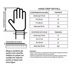 Kit Hand Grip Competition Skyhill + Munhequeira Elástica Listrada - Foto 6