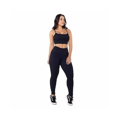 Calça Legging Orbis Fitness Feminina Poliamida Textura Relevo - Foto 5