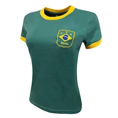 Camiseta do Brasil Verde Feminina - Liga Retro - Foto 2
