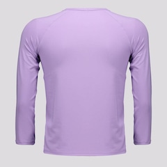 Camiseta Selene Manga Longa Uv50+ - Infantil Lilás - Foto 2