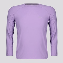 Camiseta Selene Manga Longa Uv50+ - Infantil Lilás - Foto 1