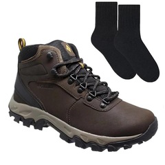 Kit Bota Impermeável Columbia Newton Ridge Plus Ii - Masculina + Par De Meia - Foto 1
