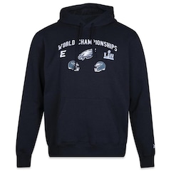 Blusão de Moletom New Era Nfl Philadelphia Eagles World Champion - Masculino - Foto 1