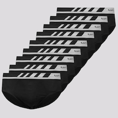 Kit 9 Cuecas Slip Lupo Microfibra sem Costura - Adulto - Foto 1