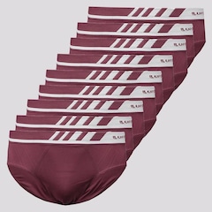 Kit 9 Cuecas Slip Lupo Microfibra sem Costura - 9 Unidades - Masculina - Foto 1