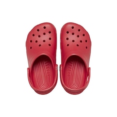 Sandália Crocs Classic Clog Kids  Varsity Red - Infantil - Foto 5