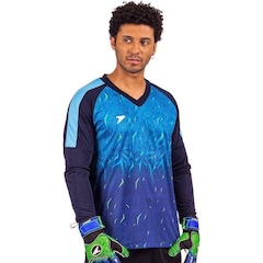 Camisa de Goleiro Poker Manga Longa Sublimada Celeno II - Masculina - Foto 2
