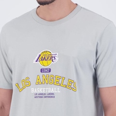 Camiseta New Era Nba Los Angeles Lakers Club House - Masculina - Foto 5