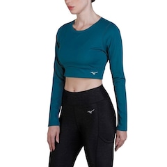 Camiseta Mizuno Manga Longa Pro Uv - Feminina - Foto 3