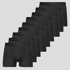 Kit Cuecas Boxer Lupo Microfibra sem Costura com 9 Unidades - Adulto - Foto 1