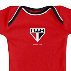 Body do São Paulo Torcida Baby Oficial - Infantil - Foto 2