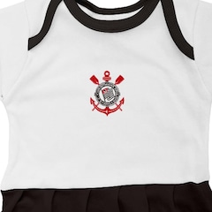 Body Vestido do Corinthians Torcida Baby Oficial - Infantil - Foto 2