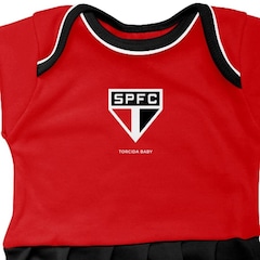 Body Vestido do São Paulo Torcida Baby Oficial - Infantil - Foto 2