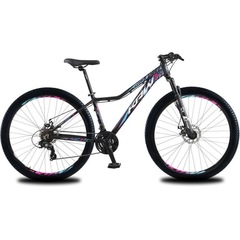 Bicicleta aro 29 Krw alumínio Shimano Tz 24 Velocidades Freio a Disco Suspensão Mountain Bike Kr9 - Adulto - Foto 2