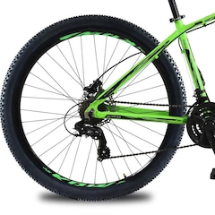 Bicicleta Aro 29 Krw Alumínio 24Vel Shimano Alivio Hidráulico Suspensão Trava Ombro e Cassete Kr12 - Foto 3