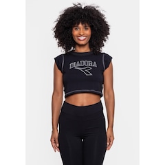 Blusa Cropped Diadora Embroidery - Feminina - Foto 1
