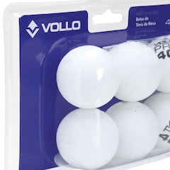 Bola de Tênis de Mesa Vollo 1 Estrelas com 06 Bolas - Foto 2