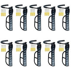 Kit de Suporte Parede para Bicicleta Rava Vertical Gancho Fixo - 10 unidades - Foto 1